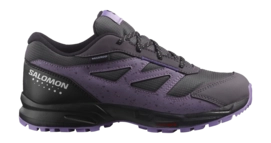 Wanderschuhe Salomon Outway CSWP Kinder Nine Iron Cadet Purple Heather