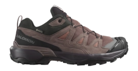 Walking Boots Salomon Women X Ultra 360 Leather GTX Cognac Peppercorn Black