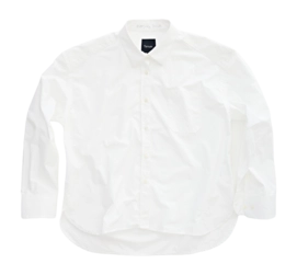 Chemise Tenue. Femme Vivian OS Boxy LS White