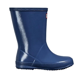 Regenlaars Hunter Kids First Classic Gloss Mineral Blue