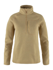 Jumper Fjällräven Women Övik Fleece Half Zip Dune Beige