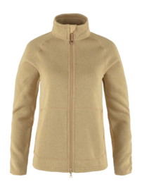 Sweatjacke Fjällräven Övik Fleece Zip Dune Damen Beige