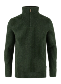 Jumper Fjällräven Men Övik Half Zip Knit Deep Forest