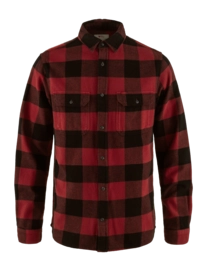 Shirt Fjällräven Men Övik Heavy Flannel Shirt Red Black