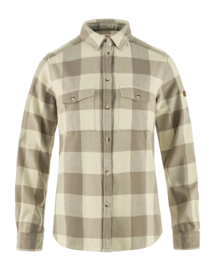 Blouse Fjällräven Women Övik Heavy Flannel Shirt Fog Chalk White
