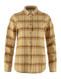 Shirt Fjällräven Women Övik Heavy Flannel Shirt Dune Beige Buckwheat Brown