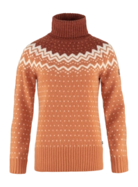 Jumper Fjällräven Women Övik Knit Roller Neck Desert Brown Autumn Leaf