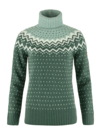 Jumper Fjällräven Women Övik Knit Roller Neck Deep Patina Misty Green