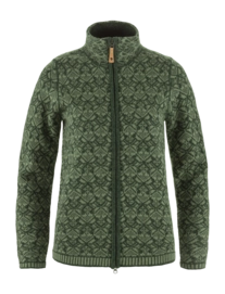Sweatjacke Fjällräven Snow Cardigan Damen Deep Forest