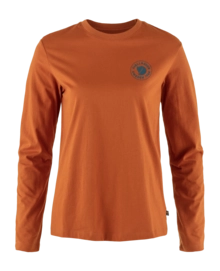 Long Sleeve Shirt Fjällräven Women 1960 Logo LS Terracotta Brown