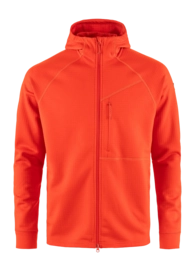 Sweatjacke Fjällräven Abisko Grid Fleece Herren Flame Orange