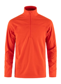 Pull Fjällräven Homme Abisko Lite Fleece Demi Zip Flamme Orange