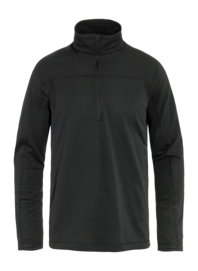 Pullover Fjällräven Abisko Lite Fleece Half Zip Herren Black