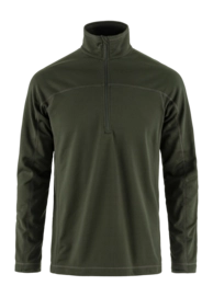 Pullover Fjällräven Abisko Lite Fleece Half Zip Herren Deep Forest