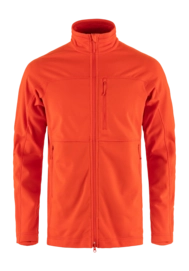 Sweatjacke Fjällräven Abisko Lite Fleece Herren Flame Orange