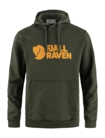 Pullover Fjällräven Logo Hoodie Herren Deep Forest