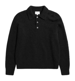 Polo Norse Projects Men Rasmus Relaxed Brushed Black