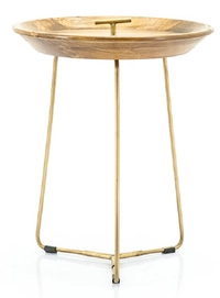 Bijzettafel By-Boo Medja 45 x 45 cm Small Brown