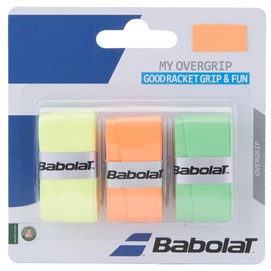 Overgrip Babolat My Overgrip X3 Orange Green Fluo Yellow