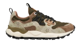 Baskets Flower Mountain Unisexe Yamano 3 Uni Suède Nylon Black Military