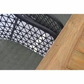 2020 M&L Reclaimed teak Mason table  - Rope Anna chair (detail)