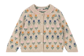 Strickjacke Konges Sløjd Belou Knit Cardigan Kinder Tulipe