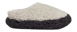 Pantoffel Rue de Wool Unisex The Nordic Low Foggy Grey Charcoal Black
