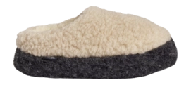 Pantoffel Rue de Wool Unisex The Nordic Low Desert Brown Charcoal Black