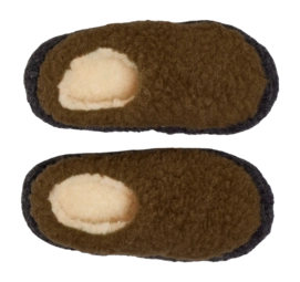 The Nordic Low - Caramel_Charcoal Black - top view-_no-bg