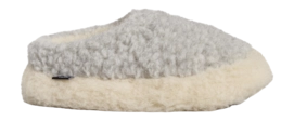 Hausschuhe Rue de Wool The Nordic Low Unisex Foggy Grey Natural