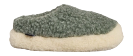 Pantoffel Rue de Wool Unisex The Nordic Low Sea Green Natural