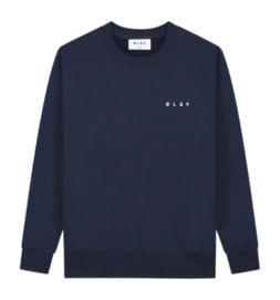 Crewneck Olaf Hussein Men Nostalgia Face Navy