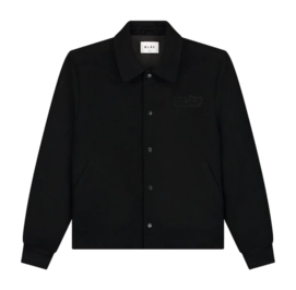 Jacket Olaf Hussein Men Wool Varsity Coach Black