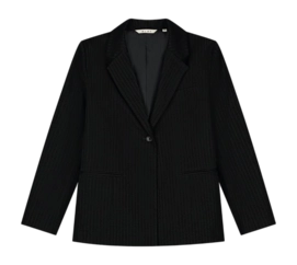 Blazer Olaf Hussein Women Pinstripe Black White