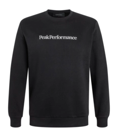 Jumper Peak Performance Men Big Logo Crew Black