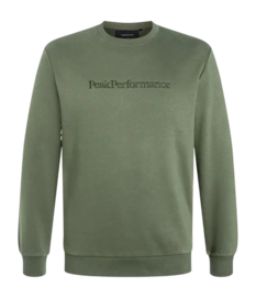 Trui Peak Performance Men Big Logo Crew Olive Extreme