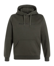 Hoodie Peak Performance Men Big Logo Hood Olive Extreme '24