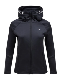 Jacket Peak Performance Women Rider Zip Hood Black Black