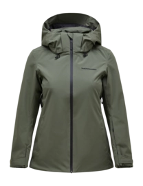 Ski Jacket Peak Performance Women Anima Jacket Pine Needle