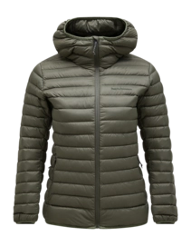 Jacket Peak Performance Women Down Liner Hood Jacket Pine Needle