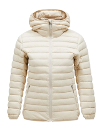 Jacket Peak Performance Women Down Liner Hood Jacket Sand Fog