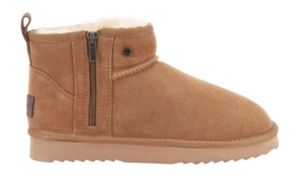 Boots Warmbat Women Durack Suede Zipper Cognac