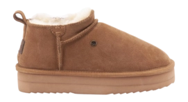Slippers Warmbat Women Tanbar Suede Plateau Cognac