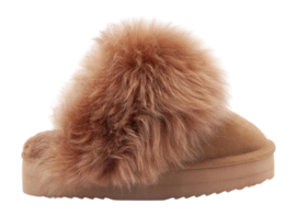 Pantoffel Warmbat Women Wagga Suede Plateau Rust