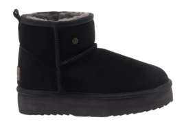 Boots Warmbat Women Wallaby Suede Plateau Black