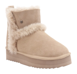 Boots Warmbat Women Wallaby Suede Double Faced Plateau Wool Blush