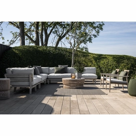2023 M&L aged teak Rider lounge - aged teak Jago lounge chair- fibre Vidor coffee table linen - crochette pouffe moss (3)
