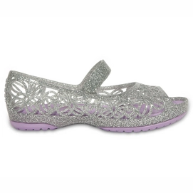 Ballerine Crocs Isabella Glitter Flat PS Silver