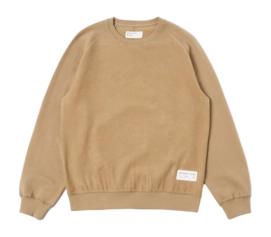 Sweatshirt Universal Works Brush Back Sweat Herren Sand