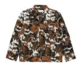 Jacket Universal Works Men Field Ylang Flower Fleece Brown